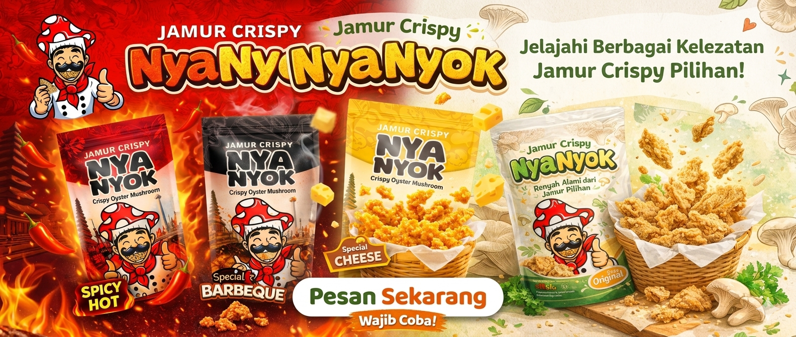 Banner varian Jamur Crispy Nyanyok